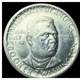 1946-S Silver Half Dollar Booker T. Washington UNC