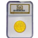 1849 $10 Gold Eagle NGC AU55