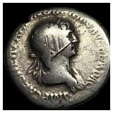 Roman Empire Trajan 98-117 AD Silver Denarius NEA