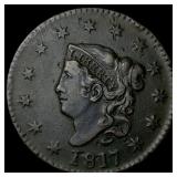 1817 Coronet Head Large Cent NEARLY  UNCIRCULATED