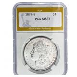 1878-S Morgan Silver Dollar PGA MS63