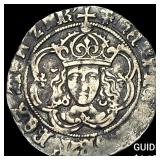 1485-1509 AD England Silver Groat - Henry VII NEAR