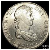1819 Colonial Spain Silver 8 Reales CLOSELY UNCIRC