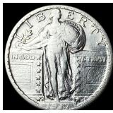 1917 Type 1 Standing Liberty Quarter NEARLY UNCIRC