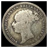 1885 Great Britain Silver 6 Pence - Victoria NEARL