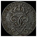1919 Norway Silver 1 Ore CLOSELY UNCIRCULATED