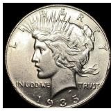 1935 Silver Peace Dollar CLOSELY UNCIRCULATED