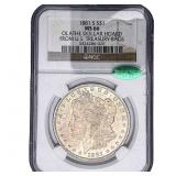 1881-S CAC Morgan Silver Dollar NGC MS66