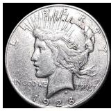 1928 Silver Peace Dollar NEARLY UNCIRCULATED