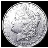 1878 Silver Morgan Dollar CLOSELY UNCIRCULATED