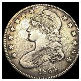 1834 Capped Bust Half Dollar NEARLY UNCIRCULATED
