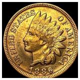 1886 Indian Head Cent CLOSELY UNCIRCULATED