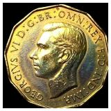 1987 Great Britain 3 Pence - George VI NEARLY UNCI