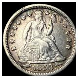 1853 Arrows Seated Liberty Dime CLOSELY  UNCIRCUL