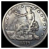 1877 Silver Trade Dollar LIGHTLY CIRCULATED