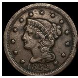 1852 Braided Hair Large Cent NEARLY UNCIRCULATED