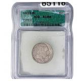 1913-D Buffalo Nickel ICG AU58 Type 2