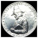 1920 Silver Pilgrim Tercentenary Half Dollar NICEL