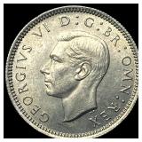 1950 Great Britain Silver Pence - George VI NEARLY
