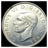 1946 Great Britain Silver 2 Shillings - George VI