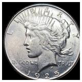 1925 Peace Silver Dollar CHOICE AU