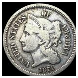 1871 Nickel Three-Cent Piece LIGHTLY CIRCULATED