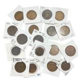 [18 Coins] 1862-1936 Foreign Coin Lot 1C-10C