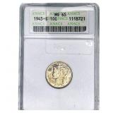 1945-S Mercury Silver Dime ANACS MS65