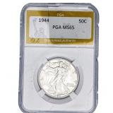1944 Walking Liberty Half Dollar PGA MS65