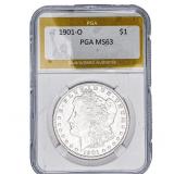 1901-O Morgan Silver Dollar PGA MS63