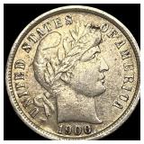 1900-S Silver Barber Dime CLOSELY UNCIRCULATED