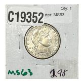 1916-D Barber Quarter