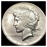 1921 Silver Peace Dollar CLOSELY UNCIRCULATED