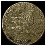 1858 Copper-Nickel Flying Eagle Cent NICELY  CIRC