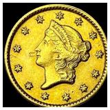 1851 Gold $1 Liberty Head Type 1 CLOSELY  UNCIRCU