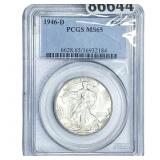 1946-D Walking Liberty Half Dollar PCGS MS65