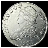 1828 Capped Bust Half Dollar CLOSELY UNCIRCULATED