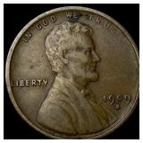 1909-S Lincoln Wheat Cent NEARLY UNCIRCULATED