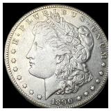1890-CC Silver Morgan Dollar NEARLY  UNCIRCULATED