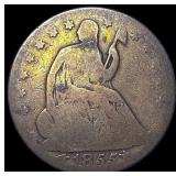 1855-O Arrows Silver Seated Liberty Half  Dollar