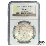 1878 7TF Morgan Silver Dollar NGC MS62