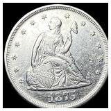1875-S Silver Twenty Cents CLOSELY UNCIRCULATED