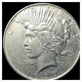 1927 Silver Peace Dollar CLOSELY UNCIRCULATED