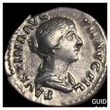 Roman Empire Faustina II 156-161 Silver Denarius