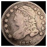 1821 Capped Bust Dime LIGHTLY CIRCULATED