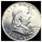 1949 Franklin Silver Half Dollar CHOICE BU
