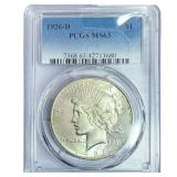 1926-D Silver Peace Dollar PCGS MS63
