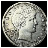 1916-D Silver Barber Quarter CLOSELY  UNCIRCULATE