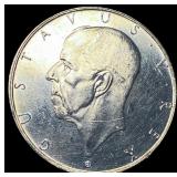 1938 Sweden Silver 2 Kroner UNCIRCULATED