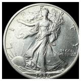 1936-S Silver Walking Liberty Half Dollar CLOSELY